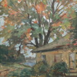 EN20_E_North_House by the lake_ 12w x 16h_not signed