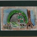 1117 – Happy St Patricks Day – Happy St Patricks Day 2 – 8_75w x 5_75h – framed size 11_75w x 8_75h – 70